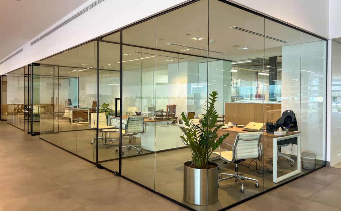 Glass Partitions and Work
